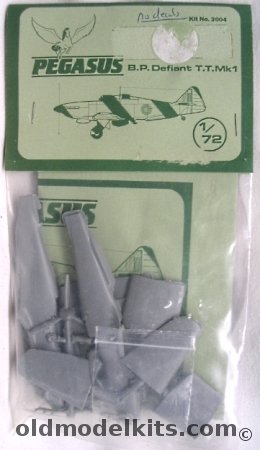 Pegasus 1/72 Boulton-Paul Defiant T.T.Mk1 - Bagged, 2004 plastic model kit